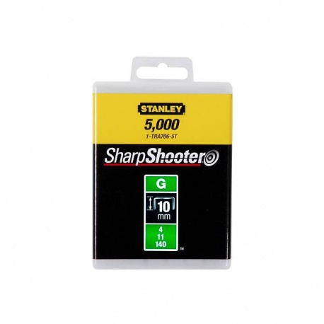Stanley 1-TRA706-5T G Type Heavy Duty Staples - 10mm - 5000pcs