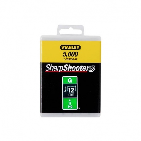 Stanley 1-TRA708-5T G Type Heavy Duty Staples - 12mm - 5000pcs