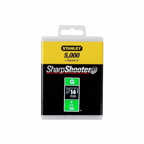 Stanley 1-TRA709-5T G Type Heavy Duty Staples - 14mm - 5000pcs