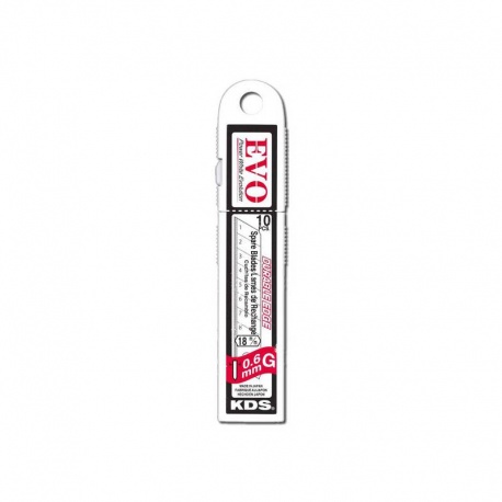 KDS GB-10 EVO Snap-Off Knife Blades 18 x 0.6mm - 10pcs