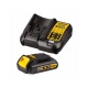DeWalt DCΒ107: multicharger XR, DCB185: battery XR Li-Ion 18V - 1.3Ah