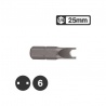 Force 123S2506 - 1/4″ Spanner Bit 25mm - No 6