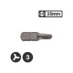 Force 122S2503 - 1/4″ Tri-Wing Bit 25mm - No 3