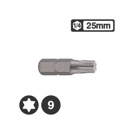 Force 1262509 - 1/4″ Star Bit 25mm - T9