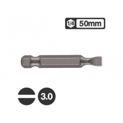 1235003 - Μύτη Μακρυά Ίσια 1/4" 50mm - 3.0mm