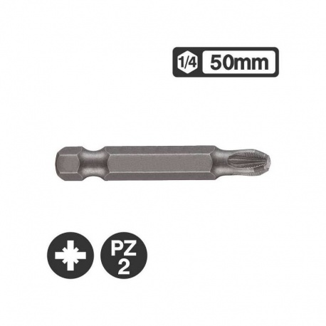 Force 122502 - Μύτη Μακρυά Pozidriv 1/4″ 50mm - PZ2