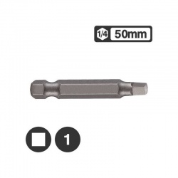 Force 124R501 - 1/4" Long Square Bit 50mm - No 1