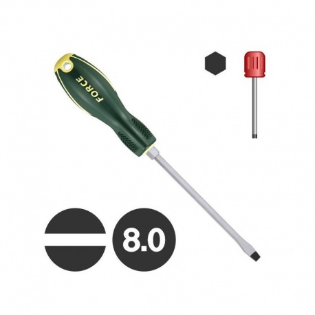 Force 71308 - Slotted Screwdriver 8.0 x 175mm