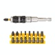 DeWalt DT70578T 10 pcs Set Pivoting 1/4" Bit Holder and Bits