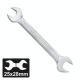 Force 7542528 - Double Open End Cr-V Spanner 25x28 mm