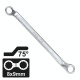 Force 7590809 - 75° Offset Cr-V Ring Spanner 8x9 mm