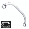 Force 7611315 - Half-moon Ring Wrench 13x15 mm