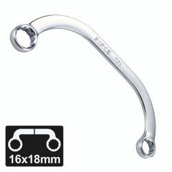 7611618 - Half-moon Ring Wrench 16x18 mm