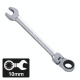 Force 75710F - Combination Swivel Gear Wrench 10 mm