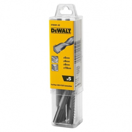 DeWalt DT60301 - SDS Plus Drill Bits 5 pcs Set 5-10mm