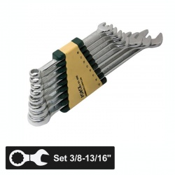 Force 5086S 8 pcs inch combination spanners set