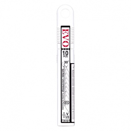 KDS VB-10 EVO Low angle snap-off knife blades 30° - 9 x 0.38mm