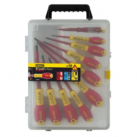 Stanley 0-62-573 σετ κατσαβιδιών FatMax με μόνωση 1000V 10 τεμ.