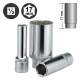 Force 5457717 6pt. surface flank deep socket 1/2" - 17mm