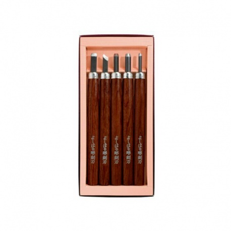 Topman 1285-001 (H-5) woodcarving chisel set, 5 pcs