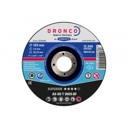 Dronco AS 60 T INOX-BF Superior δίσκος κοπής inox 1.0 x 115mm