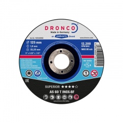 Dronco AS 60 T INOX-BF Superior δίσκος κοπής inox 1.0 x 125mm