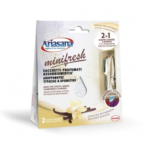 Henkel Ariasana MiniFresh humidity absorber vanilla, 2 x 50gr