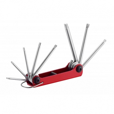 Force 5083TF 8pcs folding tamperproof torx key set, T9H-T40H