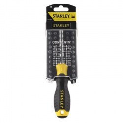 Stanley STHT0-70885 screwdriver and spinner set in case with 34 bits