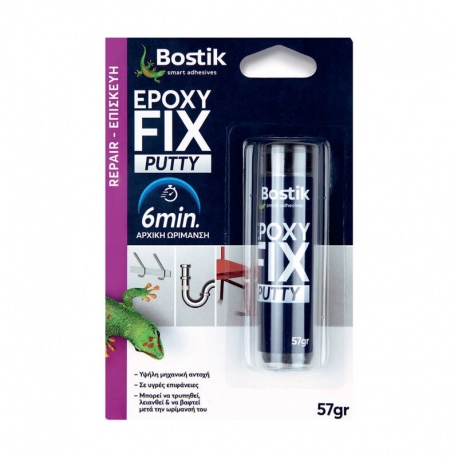 Bostik εποξικός στόκος Epoxy Fix Putty 6min 57gr