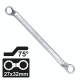 Force 7592732 - 75° Offset Cr-V Ring Spanner 27x32 mm
