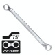 Force 7592426 - 75° Offset Cr-V Ring Spanner 24x26 mm