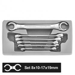 5066 Flare Nut (Cut Ring) Wrenches Set 6pcs