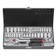 Force 3391 1/4" & 3/8" 39 pcs metcric and imperial socket set