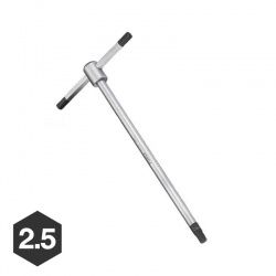 Force 764025T T-Shaped Hex Key - 2.5mm
