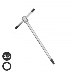 Force 764035T T-Shaped Hex Key - 3.5mm