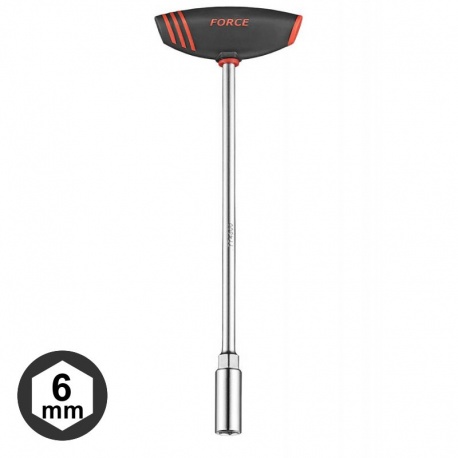 Force 77430006 T-Handle Hex Nut Driver 30cm x 6.0mm
