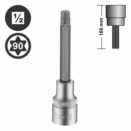 Force 34610090 καρυδάκι Torx μακρύ 1/2" - T90