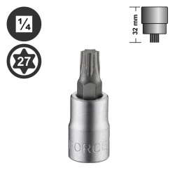 Force 3263227 Καρυδάκι Torx 1/4" - T27