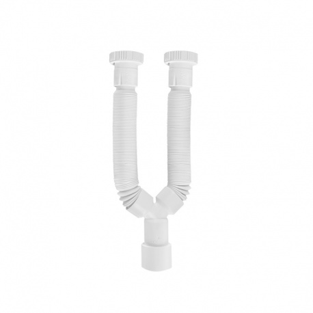 VIOSPIRAL TWIN FLEXIBLE SPIRAL DRAIN 1"1/2 40/50mm 00-0084/S