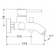 Viospiral Modea Optima 00-2502 (00-02502) Αναμεικτική Μπαταρία Λουτρού