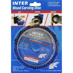 INTER 753154 Δίσκος Ξύλου με αλυσίδα 125mm