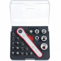 Force 2222 - 1/4" Socket & Bits Set - 22 pcs