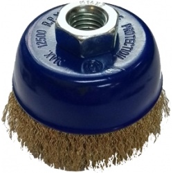 INTER 791182B Crimped Wire Cup Brush for Grinder 75mm