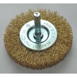 INTER 791114 Flat Wire Brush for Drills 75mm
