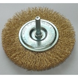 INTER 791115 Flat Wire Brush for Drills 100mm