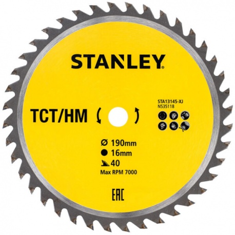 STA13145 Circular Saw Blade 170x16mm - 40T