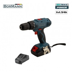 Bormann BCD2400 - 18V Cordless Drill - 1 Li-Ion battery 1,5Ah 042570