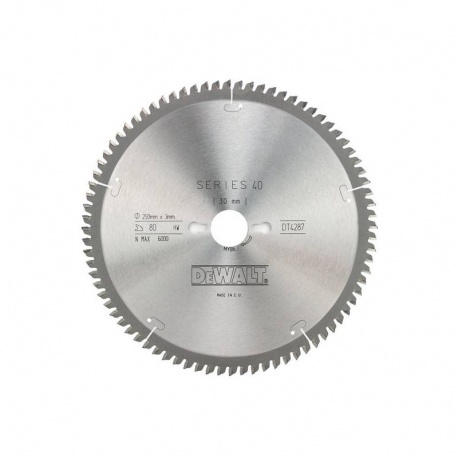 DeWalt DT4287 - Circular Saw Blade 250x30x3.0mm - 80T