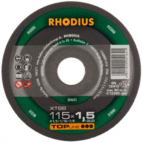 Rhodius Stone cutting disc XT66 - 1,5 x 115mm